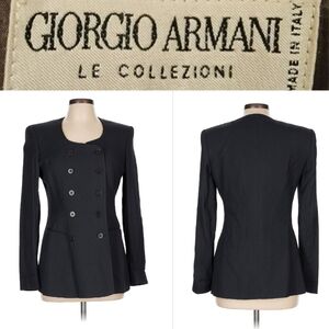RARE Vintage Giorgio Armani ITALY MADE Career Blazer Jacket Women's Sz 44 US 10